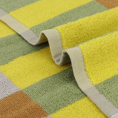 Checkered Cotton Hand Towels for Bathroom, Soft Absorbent Bathroom Hand Towel 4 Pack
