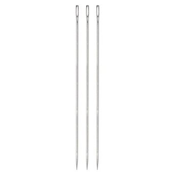 3 pc 8 Inch Upholstery Needle Large Eye Extra Long Stitching Needles Straight Hand Needles