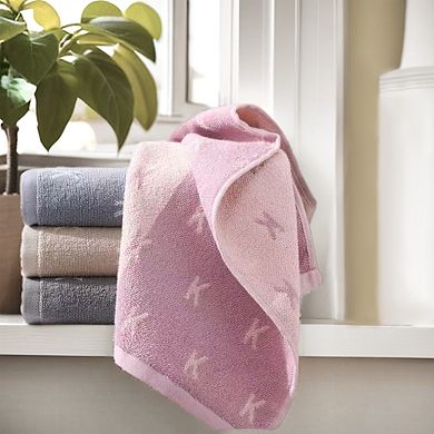 Letter Patterns Cotton Hand Towels, Comfortable Soft Absorbent, Daily Wash Essentials 4 Pack