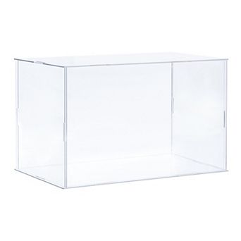 Acrylic Display Case Plastic Box Cube Storage Box Assemble Showcase 10.2"x6.3"x6.1"