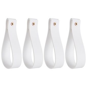 Curtain Rod Holder Wall Hanging Straps Curtain Rod Hook Brackets with Screws for Wall Bathroom