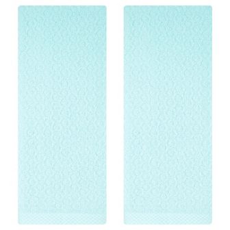 Solid Bathroom Hand Towels, 13" x 29" Cotton Hand Towel Set, Absorbent Soft Towels 2 Pack