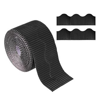 3.9inch x 49.2ft Bulletin Board Border, Scalloped Trim Paper Corrugated Paper