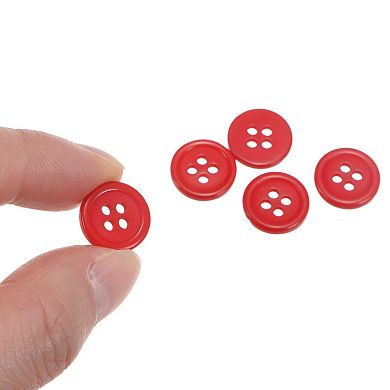 Sewing Buttons Resin Round Flat 4-Hole Craft Buttons for Sewing