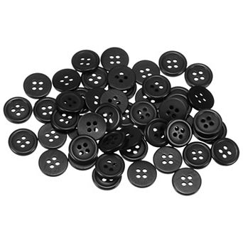 Sewing Buttons Resin Round Flat 4-Hole Craft Buttons for Sewing