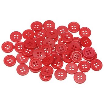 Sewing Buttons Resin Round Flat 4-Hole Craft Buttons for Sewing
