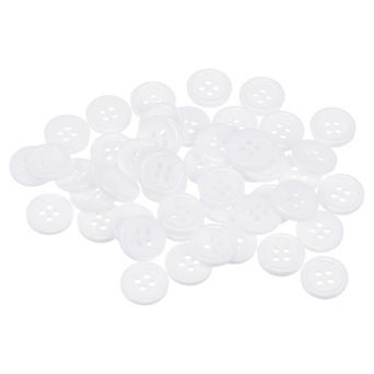 Sewing Buttons Resin Round Flat 4-Hole Craft Buttons for Sewing