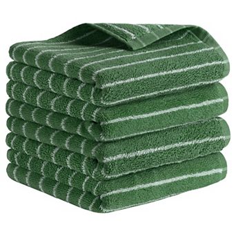 Stripe Hand Towels, Cotton Soft Absorbent Durable Bath and Face Towel 4 Pack
