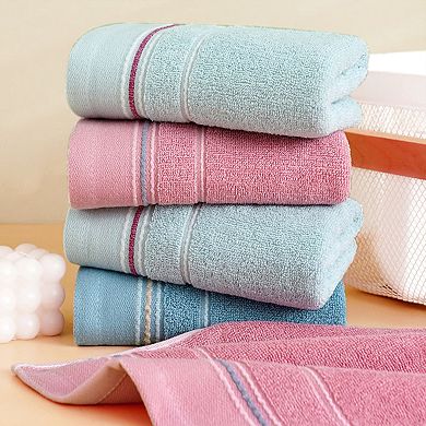 Cotton Hand Towels, Solid Soft Absorbent Hand Towel for Bathroom 4 Pack