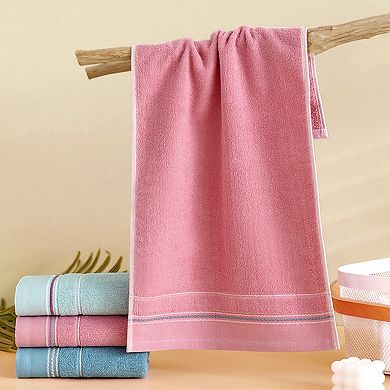 Cotton Hand Towels, Solid Soft Absorbent Hand Towel for Bathroom 4 Pack