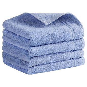 Cotton Hand Towels, Solid Soft Absorbent Hand Towel for Bathroom 4 Pack