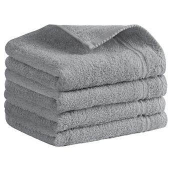 Cotton Hand Towels, Solid Soft Absorbent Hand Towel for Bathroom 4 Pack