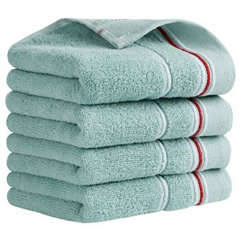 Cotton Hand Towels, Solid Soft Absorbent Hand Towel for Bathroom 4 Pack