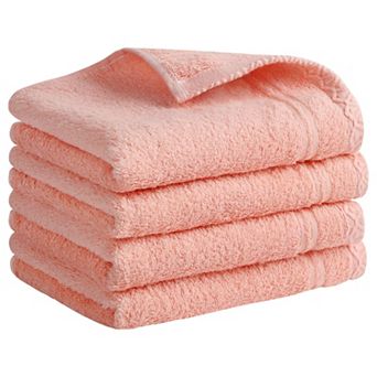 Cotton Hand Towels, Solid Soft Absorbent Hand Towel for Bathroom 4 Pack
