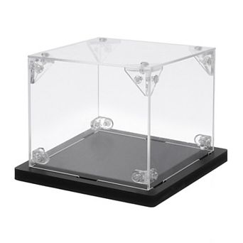 Acrylic Display Case, 4"x4"x4" Clear Display Box Assemble Dustproof Display Box Storage Organizer