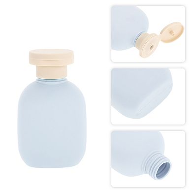 Flip Cap Flat Soap Dispenser for Bathroom, 3.38oz 1 Pc