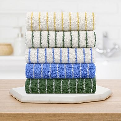 Stripe Hand Towels, Cotton Soft Absorbent Durable Bath and Face Towel 2 Pack