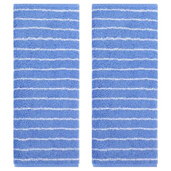 Stripe Hand Towels, Cotton Soft Absorbent Durable Bath and Face Towel 2 Pack