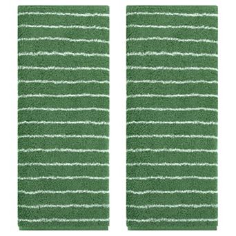 Stripe Hand Towels, Cotton Soft Absorbent Durable Bath and Face Towel 2 Pack