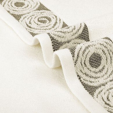 Striped Hand Towels, Cotton Soft Absorbent Bathroom Towel Multipurpose Use 2 Pack