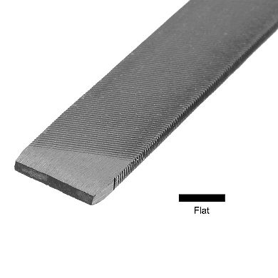 Farmers Own Files Carbon Steel Single Cut Flat Hand Rasp File for Deburring Removing Material
