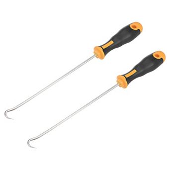 Full Hook Pick 9.84" Puller Remover Removal Tool for Oil Seal/O-rings, Gasket, Hose 2 pc