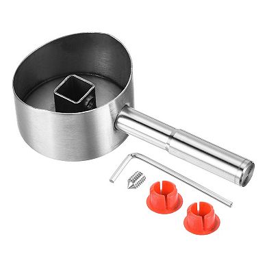 Single Lever Faucet Handle for 35mm Cartridge, Stainless Steel Faucet Handle Replacement Silver