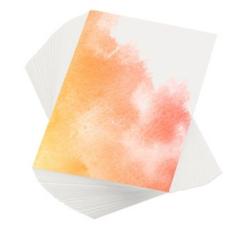 300 pc Pure Cotton Watercolor Paper 110lb/230 GSM Water Coloring Paint Paper for Art Painting 4"x6"
