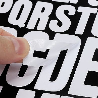 Letter Stickers 1 Inch 2 Inch, 12 Sheets Self Adhesive Alphabet Sticker Vinyl Letter Decals