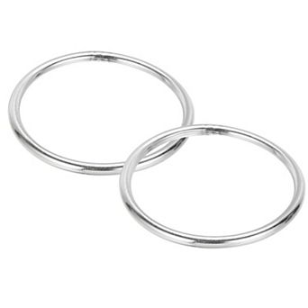 5" Metal O Rings, 2 pc O-Ring Heavy Smooth Round Rings for Macrame, DIY Craft, Keychain, Dog Leash