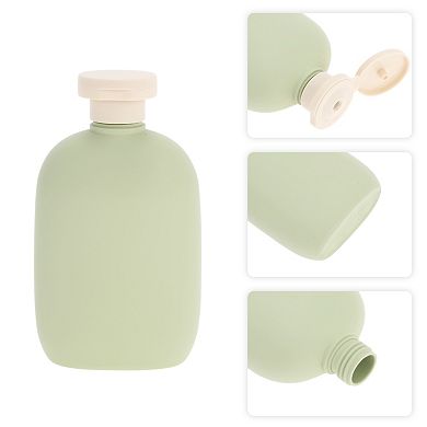 Flip Cap Flat Soap Dispenser for Bathroom 3.38oz 1 Pc