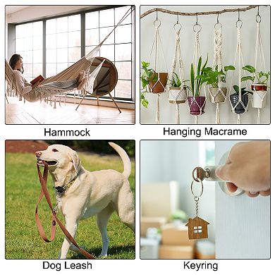 3" Metal O Rings, 2 Pcs O-Ring Heavy Smooth Round Rings for Macrame, DIY Craft, Keychain, Dog Leash