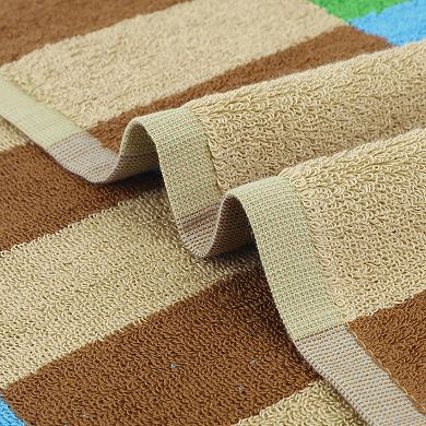 Checkered Cotton Hand Towels for Bathroom, Soft Absorbent Bathroom Hand Towel 2 Pack