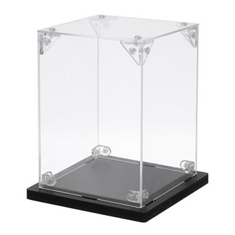 Acrylic Display Case, 4"x4"x6" Clear Display Box Assemble Dustproof Display Box Storage Organizer