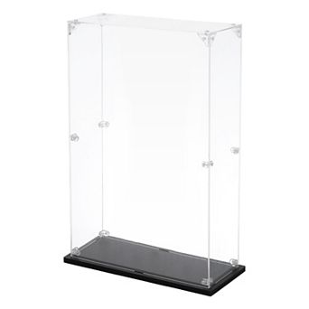 Acrylic Display Case, 4"x8"x16" Clear Display Box Assemble Dustproof Display Box Storage Organizer