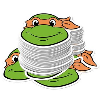 Teenage Mutant Ninja Turtles Michelangelo Headshot Stickers Variety Pack