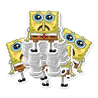 Spongebob Squarepants Sad Expression Stickers Variety Pack