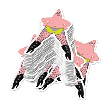 Spongebob Squarepants Patrick Star Fishnets Stickers Variety Pack