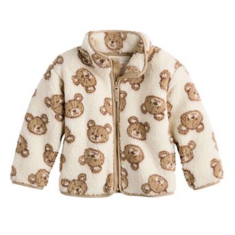 Baby & Toddler Jumping Beans® High Pile Fleece Jacket with Bear Print