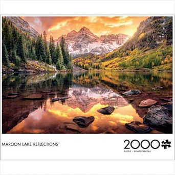Buffalo Games Jigsaw Puzzle Maroon Lake Reflection