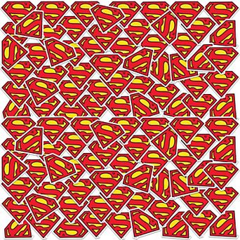 Superman Shield Logo Stickers Variety Pack