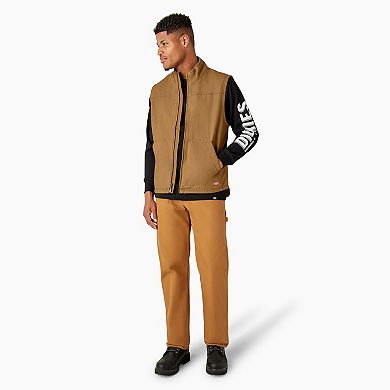 Men's Dickies Duck Canvas High Pile Fleece Lined Vest