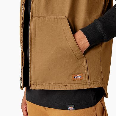 Men's Dickies Duck Canvas High Pile Fleece Lined Vest