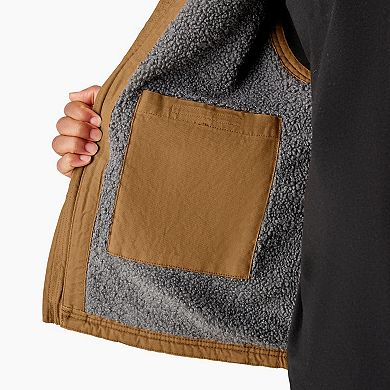Men's Dickies Duck Canvas High Pile Fleece Lined Vest