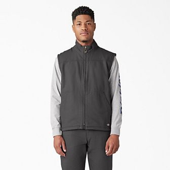 Men's Dickies Duck Canvas High Pile Fleece Lined Vest