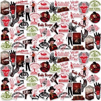 Assorted Nightmare On Elm Street Vinyl Stickers 100 pk