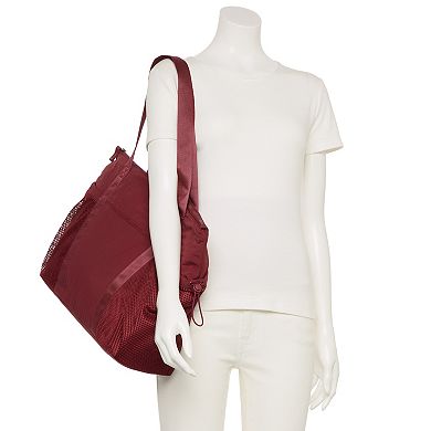 FLX Mesh Drawstring Pocket Tote