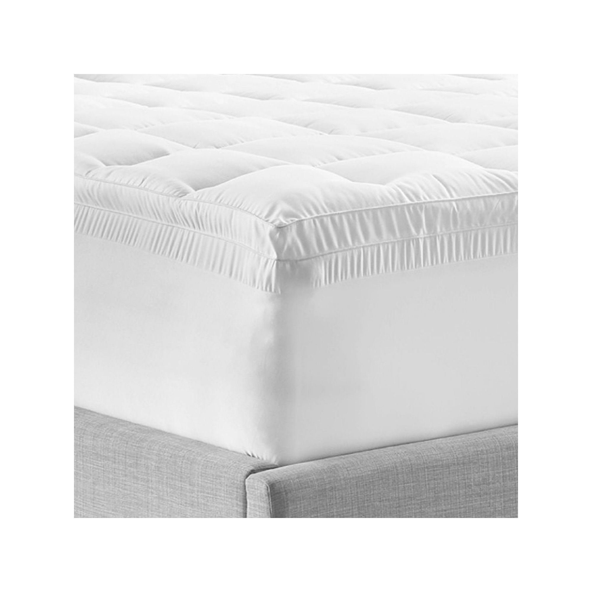 BodiPedic 4-in. Hybrid Memory Foam & Fiber Mattress Topper, White