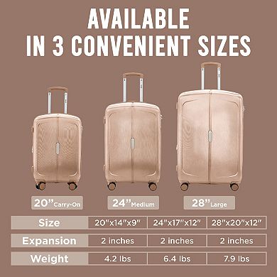 IZOD Mateo 3-pc. Hardside Spinner Luggage Set