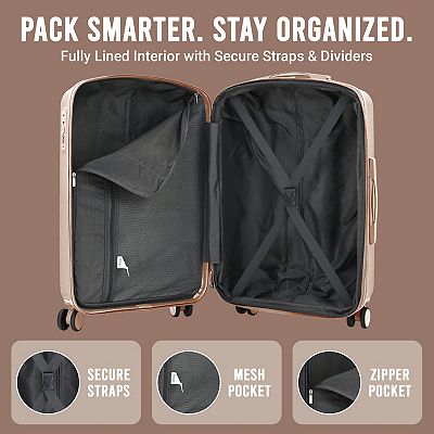 IZOD Mateo 3-pc. Hardside Spinner Luggage Set